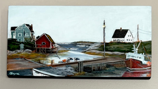 Plein air Peggy’s Cove Festival of the Arts painting