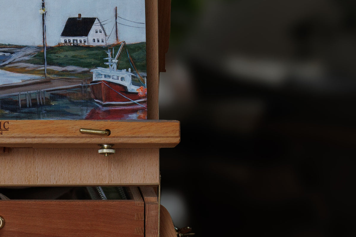 Plein air Peggy’s Cove Festival of the Arts painting