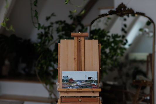 Plein air Peggy’s Cove Festival of the Arts painting